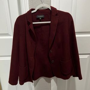 Talbot dark red wool blazer